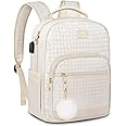 MATEIN Mini Backpack Purse for Women, Fashion Small Purse Backpack with USB Charging Port, Lightweight Cute Shoulder Bag Ladies Gifts Travel Daily Casual Small Daypacks, Beige