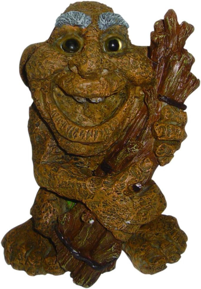 Misfit Trolls 24221 Stone Troll Figurine, Medium, Brown/Grey