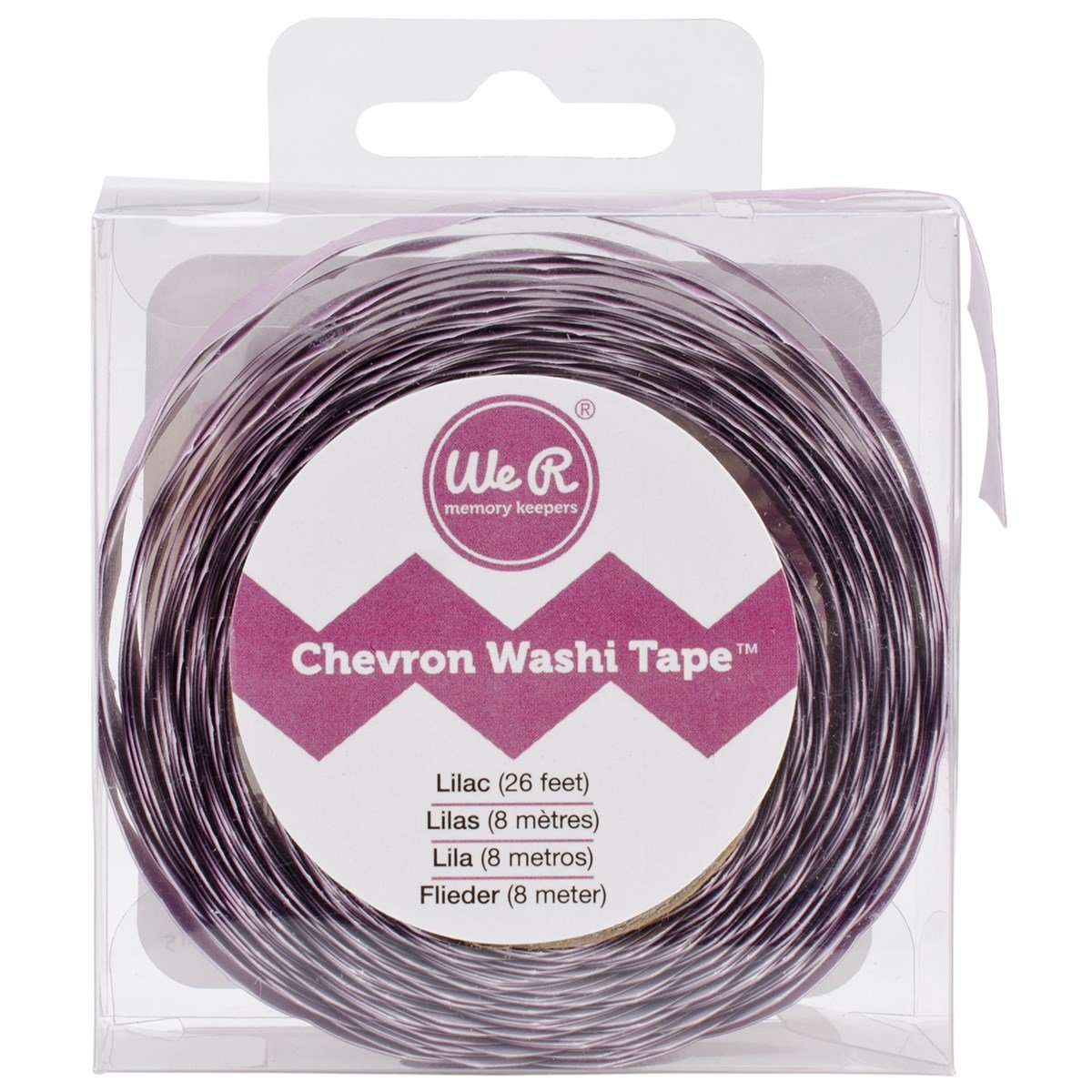 Washi We R Memory Keepers Chevron Tape, Lilac — image 1
