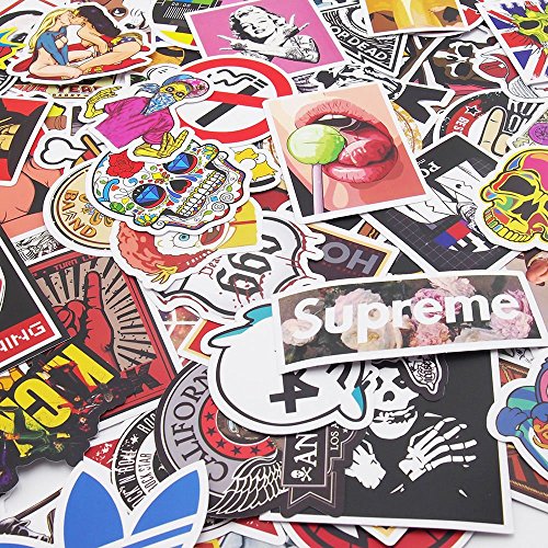 image for Vetroo Car Stickers Set Motorcycle Bicycle Luggage Laptop Decal Graffi