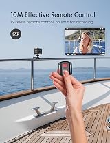 WOLFANG GA100 Action Camera 4K 30FPS 20MP Waterproof 40M WiFi EIS Dual Mic + view 7