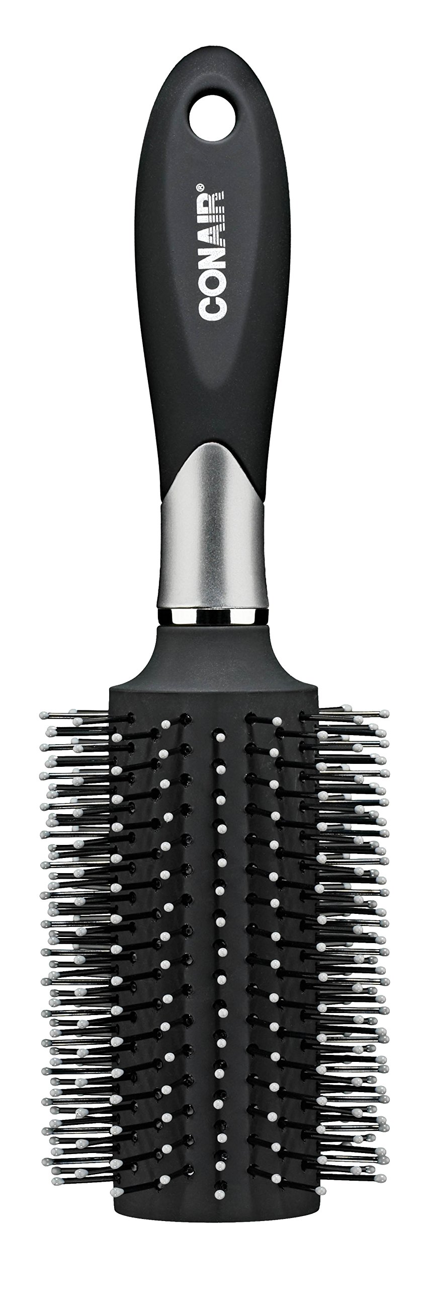 Conair Impressions Hair Brush, Nylon Bristle, Round, Large