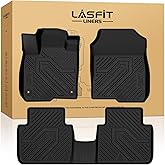 LASFIT Floor Mats for Honda HRV 2026 2025 2024 2023 Sport/LX/EX-L (Gasoline & Hybrid) & for Acura ADX 2025-2026, All Weather TPE Custom Fit HR-V Odorless Anti-Slip Floor Liner, 1st & 2nd Row, Black
