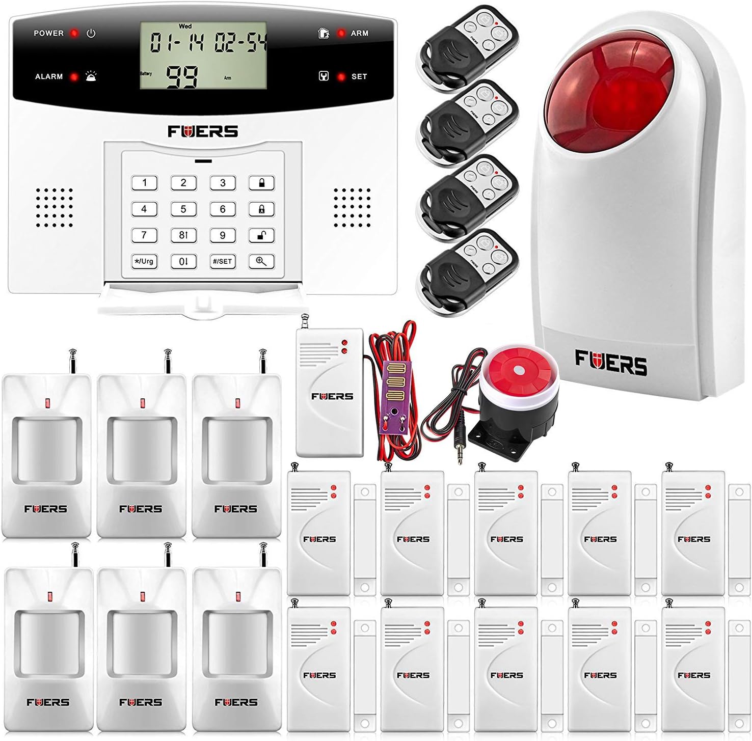 Carte Sim Free Appel Urgence Uniquement Fuers - G2 Alarme Maison GSM PSTN Appel Sirène Extérieure 99zones