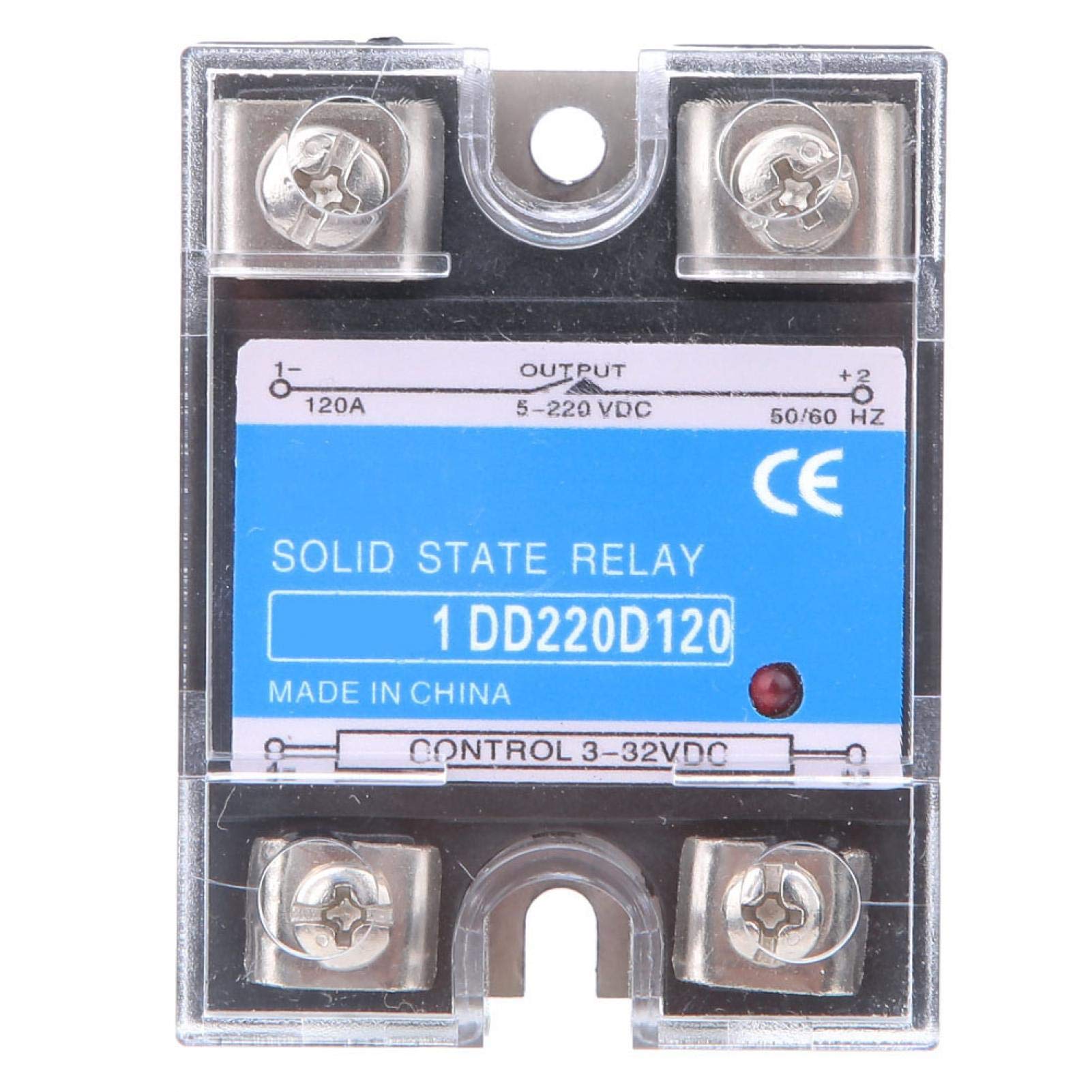 Walfront Sturdy DC-DC Relay 10-120A Load Current 3-32VDC Input 5-220VDC Load Control Relay