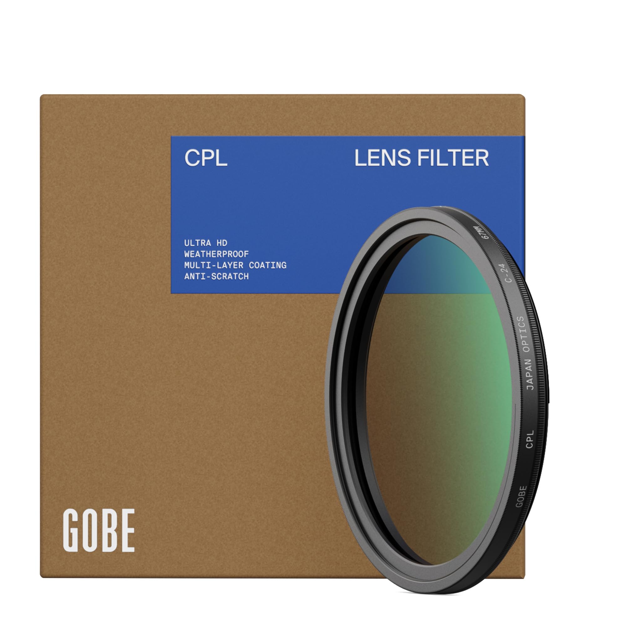 Gobe 37mm Circular Polarising (CPL) Lens Filter