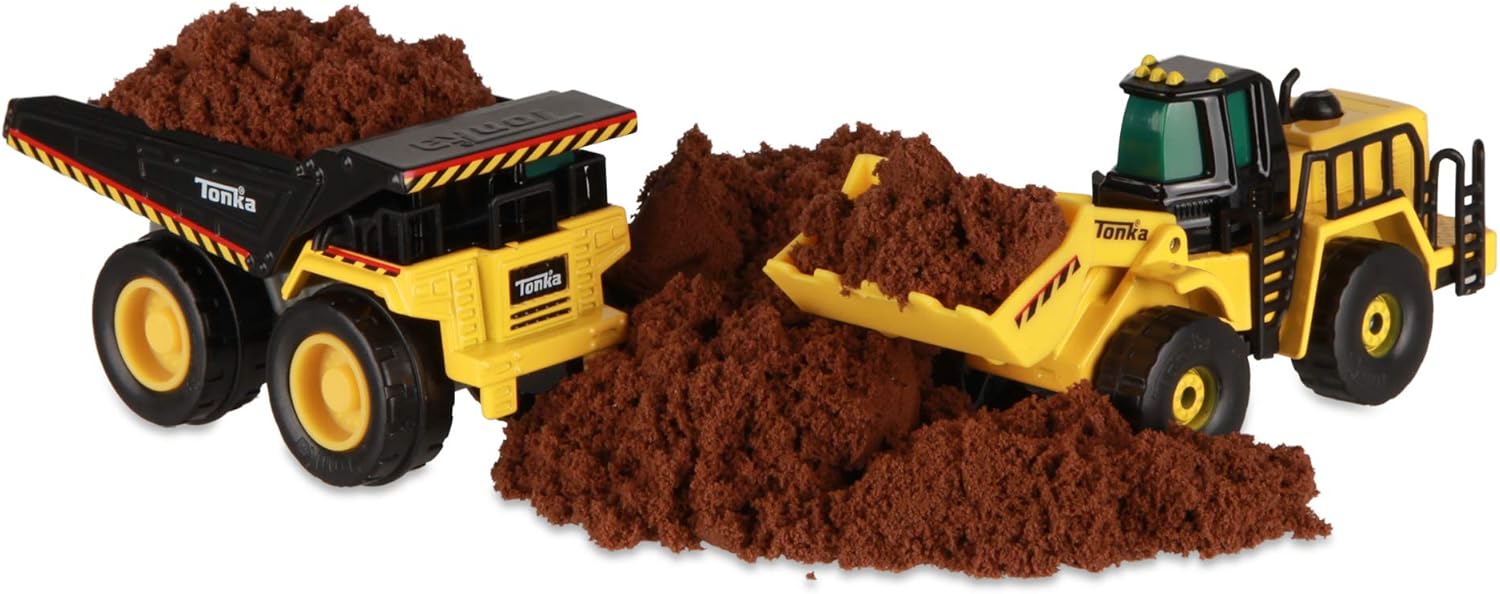 tonka steel dump truck and loader combo