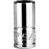 Capri Tools 5/16-Inch Shallow Socket, 1/4-Inch Drive, 6-Point, SAE