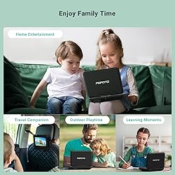 POFOTO 9.5" Portable DVD Player for Kids and Car