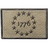 Tactical USA 1776 Patriot Milltary Embroidered Applique Morale Hook &amp; Loop Patch - Subdued