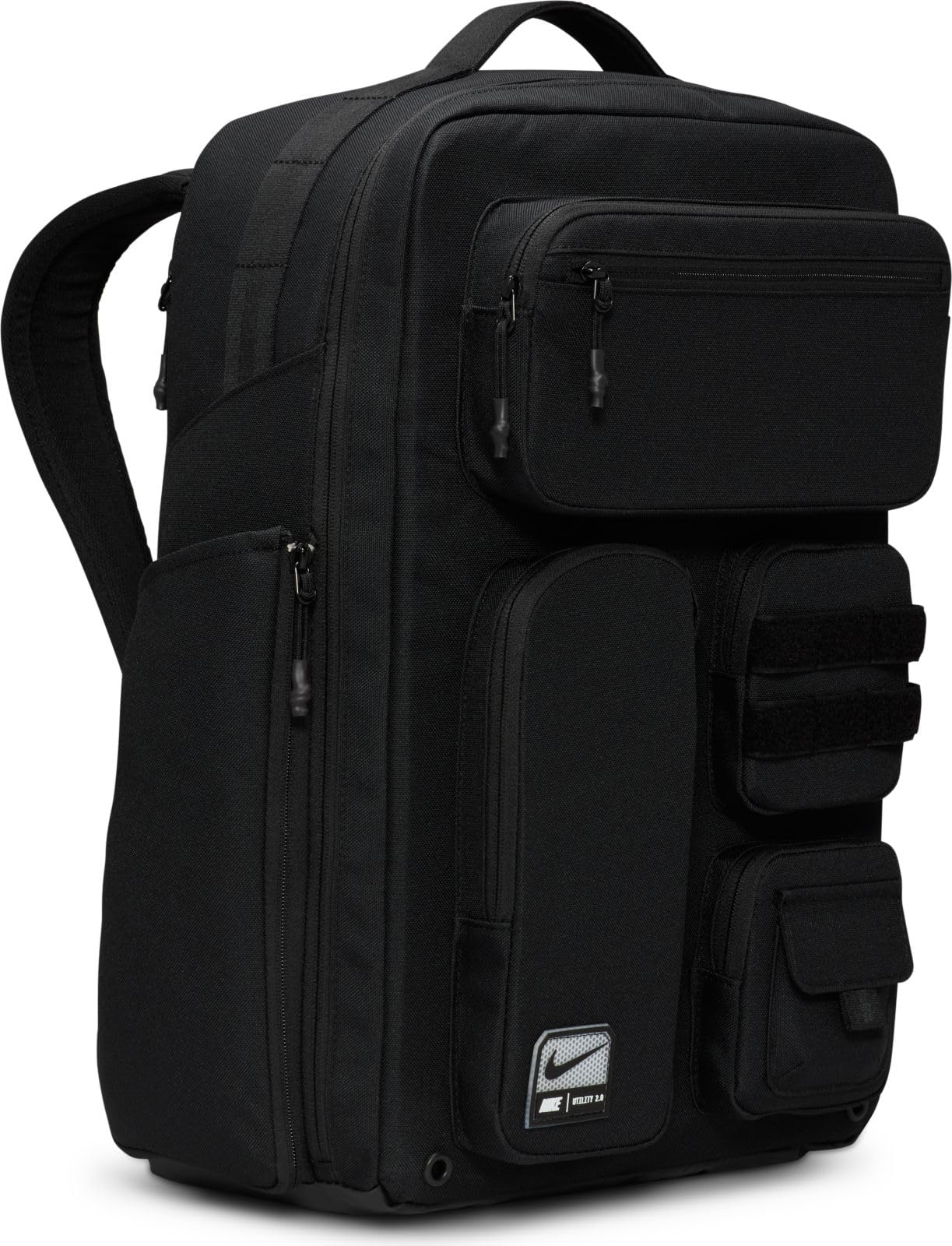 Nike Utility Elite Backpack 2.0, Black/Black/White, MISC