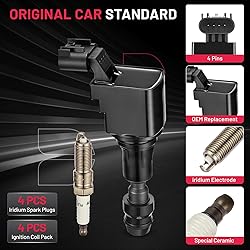 BDFHYK Ignition Coil Pack UF491 and Iridium Spark