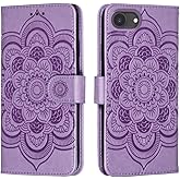 shingtomua for iPhone 16e Case Wallet with Card Holder Kickstand Magnetic Soft Leather Flip Fold Cover (Purple, iPhone 16e)