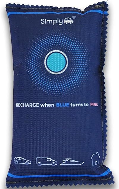 Simply Auto DEH003 Reusable Car Dehumidifier, 350g, Eco-Friendly, Blue