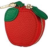 Giltnio Fruit Coin Purse Bag Charm Keychain, Mini Charm Kawaii Leather Coin Purse Pouch Holder for Airtag Handbag Tote Wallet