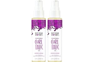 Not Your Mother's Curl Talk Strengthening Oil (2-Pack) - 3.3 fl oz Each - Nourishing, Frizz-Control, and Strengthening Oil for Curls