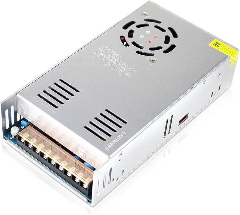 inShareplus 12V 50A 600W DC Switching Power Supply 110/220V AC to 12V DC LED