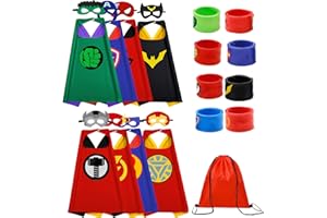 KARAZZO Kids Capes Set and Wristbands Kids Costumes Halloween Christmas Cosplay Dress Up for Boys Girls