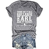 MZEAZRK Women Pogue Life Outer Banks Shirts Funny Palm Tree Bus T Shirt Short Sleeve Loose Fitting Summer Tops