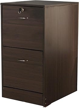 Amazon Com Tms Wilson 2 Drawer Filing Cabinet Espresso Furniture Decor
