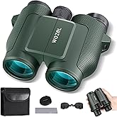 15x32 Compact Binoculars for Adults and Kids - WOZEL High Powered Small Binoculars for Bird Watching, Hunting, Travel, Hiking, Concert, Sports and Outdoors - Easy Focus with Large Objectives - Green