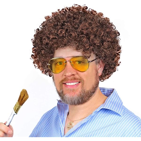 Pat Mahomes Black Headband Wig – Brown Wig With Headband, Unisex Adult Costume