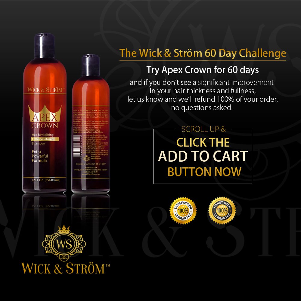 Anti Hair Loss Shampoo - Wick & Strom (Caffeine, Biotin, Saw Palmetto, Aloe Leaf, Keto.+ No Minoxidil Formula) Stimulates Hair Growth For Men and Women/12oz.: Beauty