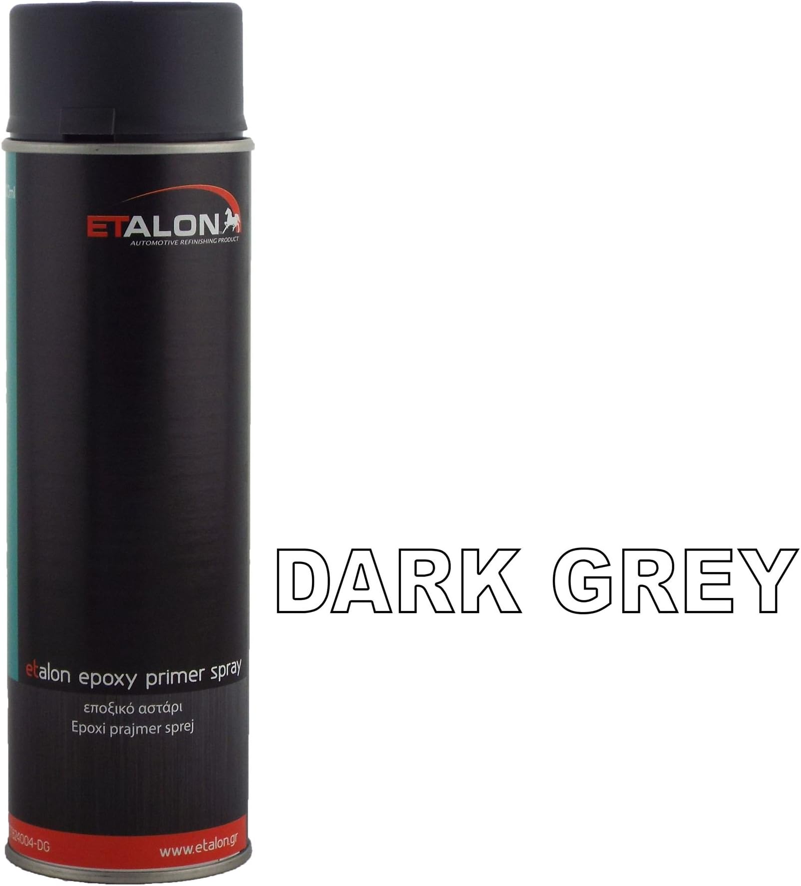 Etalon 1K 500ml Epoxy Primer Spray Paint Aerosol Can Dark Grey Suitable for Bare Steel/Galvanized/Stainless Steel/Aluminium/Old Paints Solvent�based base coat and 2K direct gloss paints