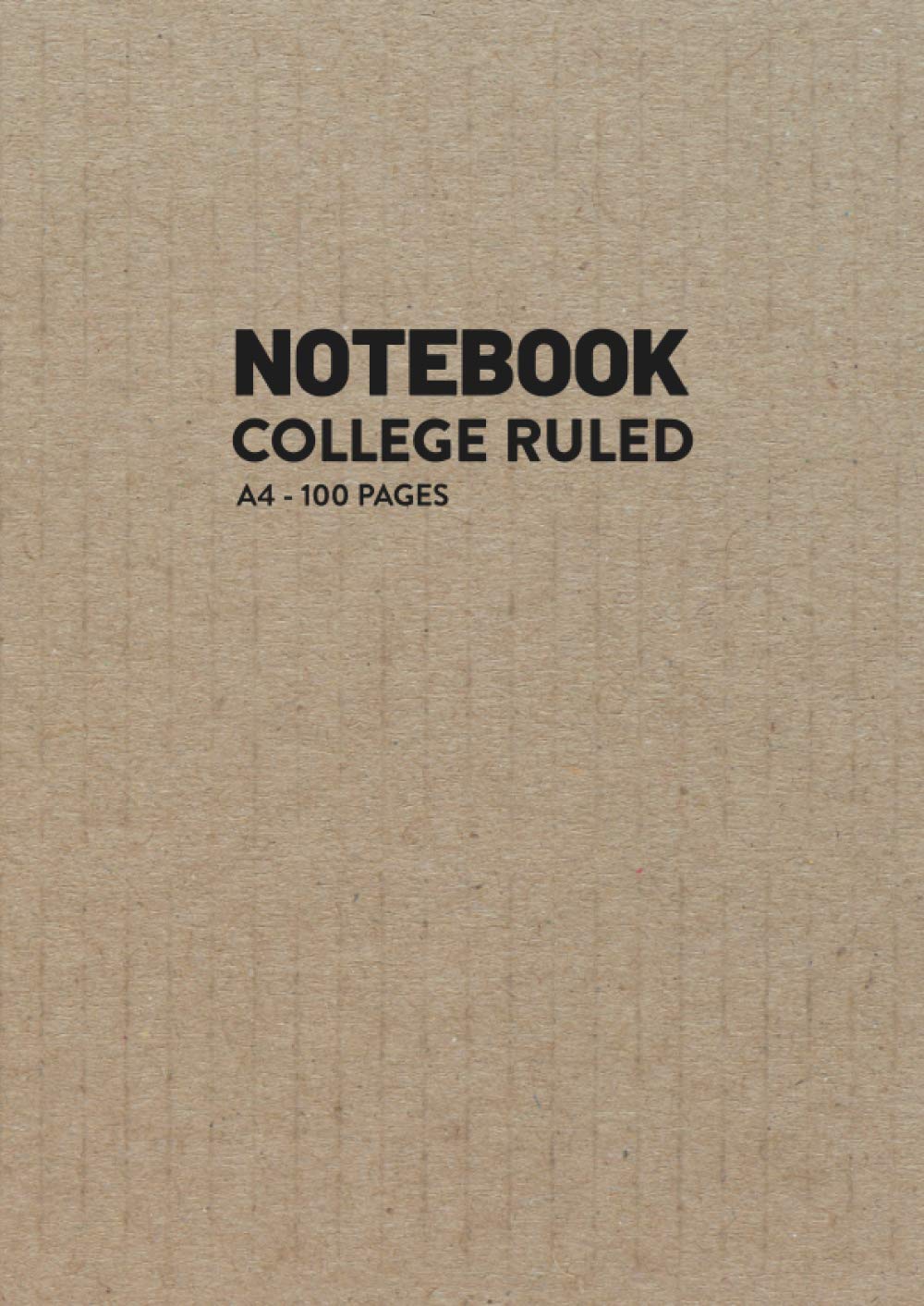 Notebook: College Ruled Paper, Composition, Notebook, Soft Cover, White Lined Paper, 100 Numbered Sheets with Index (A4) CARTON