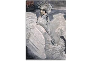 The Swan Princess by Mikhail Vrubel Poster Canvas Art And Wall Art Picture Print Modern Family Bedroom Decors 24x36inch(60x90