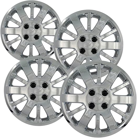 OxGord Hubcaps For Chevy Cobalt Set of 4 Pack Auto Wheel Covers