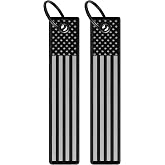 Patriotic Jet Tag Key Tag for attachment to keys, bags, Luggage and more. Made of Nylon Set of 2