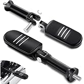 Amazicha Passenger Foot Pegs Mount Kit Stainless Steel Fit for Harley Davidson Softail Slim Heritage Deluxe Sport Glide Models Low Rider Fat Boy 2018-2026 Black