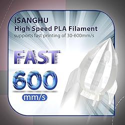 iSANGHU Clear 3D Printer Filament 1.75mm, High