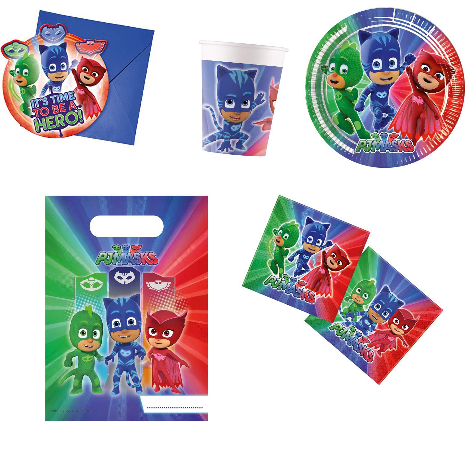 Procos 10117003 Figuren & Charactere PJ Masks Party Set