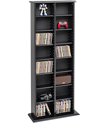 ★コンランショップ★CDラック 超美品 Amazon.com: Prepac 2 Column Display Cabinet Media Storage, Double