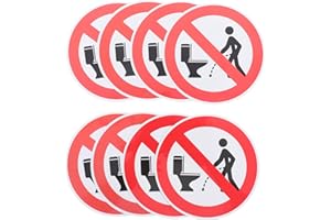 TIDTALEO 8Pcs Reusable Restroom Training Stickers for Boys Toilet Pee Targets Bathroom Sign Sticker for
