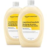 Amazon Essentials Liquid Hand Soap Refill, Milk and Honey Scent, Triclosan-Free, 50 Fluid Ounces, 2-Pack (Previously Amazon Basics)