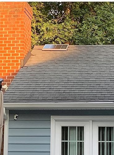 Amtrak Solar 12-Inch Solar Attic Exhaust Fan – USA-Made, Plug