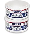 ABRO Superior Performance Rubbing Compound, 10 oz., Buffing Compound for Oxidized Finishes, Smooth, Reflect, Clean