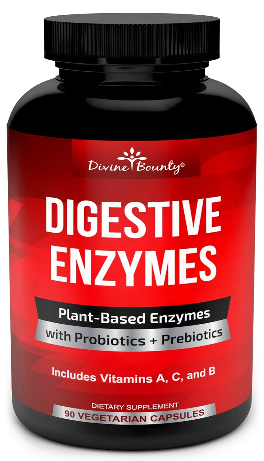 Digestive Enzymes with Probiotics & Prebiotics Enzyme Supplements w