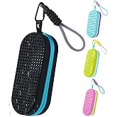 MSNATURALLY Swim Goggle Case For Swimming Goggles, Swimmer Gifts for Kids Teens Adults, Silicone Cases with Drain Hole