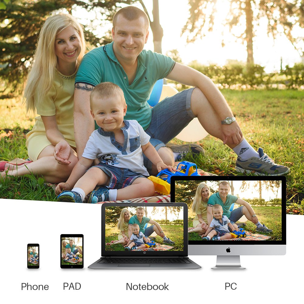 Ctronics drahtlose IP Kamera Überwachungskamera für den Outdoor Wlan Cam mit WiFi,720p HD,Nachtsicht,Bewegungserkennung,Email-Alarm für PC, Smartphone,Tablet,CMS Fernzugriff und bis 128GB SD