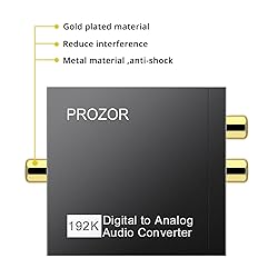 PROZOR 192KHz Digital to Analog Audio Converter DAC