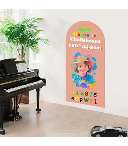 LACQWO Magnetic Whiteboard Wall Arch Decal 100 X 44.5CM Self - View #8