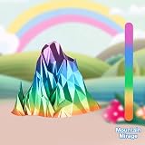 ERYONE Ultra Silk PLA Filament Rainbow 1.75mm 1kg Mountain Mirage view 2