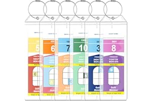 HABGP 6 Pack Cruise Luggage Tags, Clear Luggage Tags Holder for Royal Caribbean Ships & Celebrity, Luggage Bag Tags with Loop for Suitcases Cruise Essentials Must Haves 2024 & 2025