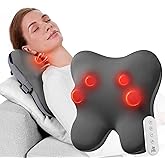 BOB AND BRAD Back Massager with Heat and Remote, EZBack Plus Shiatsu Massage Pillow with 3 Level, Kneading Deep Tissue Massage for Neck, Shoulder, Leg, Upper & Lower Back Pain Relief, FSA Eligible HSA