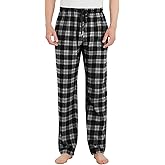 Idtswch Tall Mens Pajamas Pants 32/34/36/38 Long Inseam Plaid Lounge Pants Sleepwear Bottoms