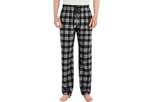 Idtswch Tall Mens Pajamas Pants 32/34/36/38 Long Inseam Plaid Lounge Pants Sleepwear Bottoms